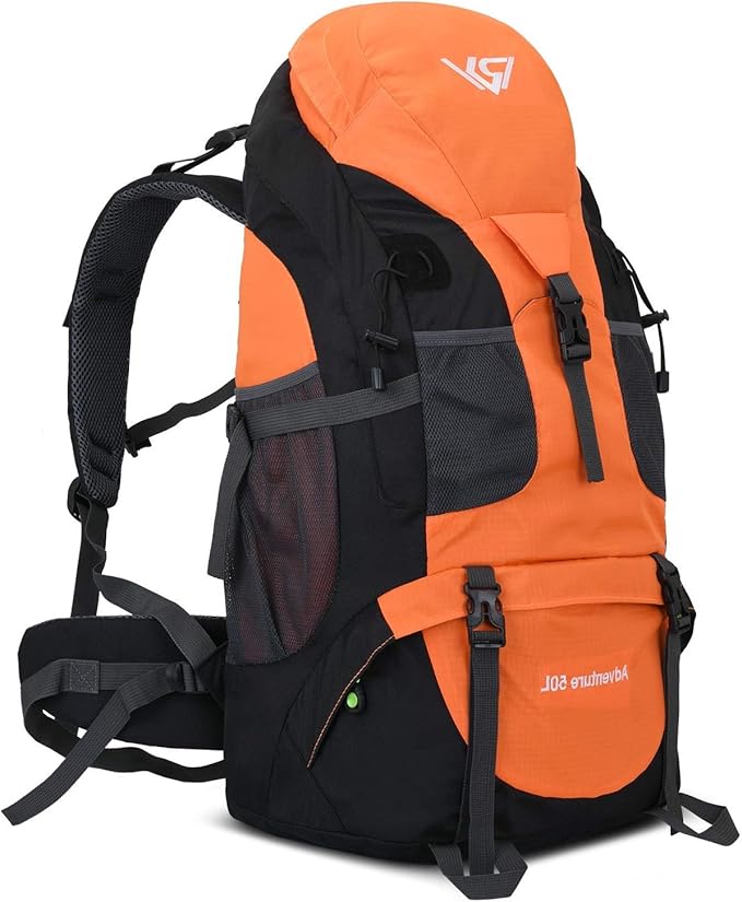 50L Hiking Backpack, Waterproof Lightweight Daypack for Outdoor Camping Travel