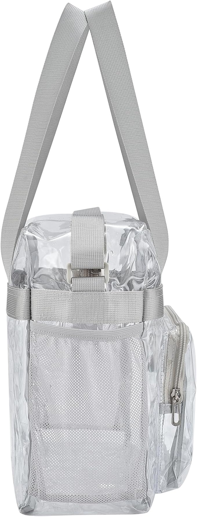 USPECLARE Clear Tote Stadium Approved, Security Travel & Gym Clear Bag for Work Sports Games Concerts