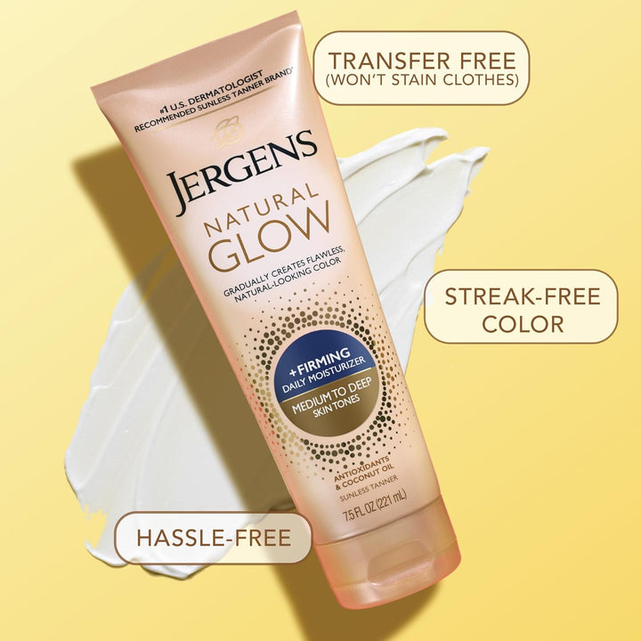Jergens Natural Glow Daily Moisturizer | Firming for Medium to Tan Skin