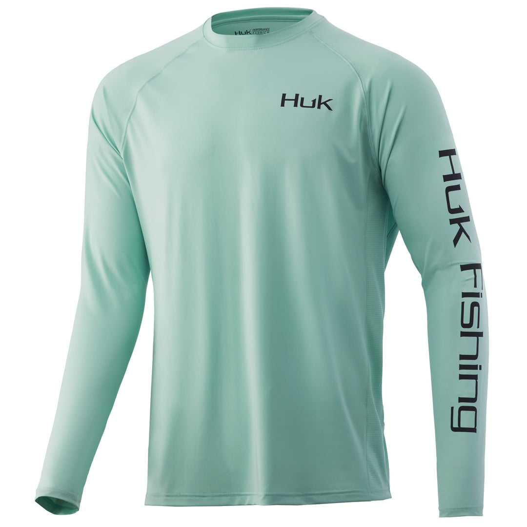 HUK Men's Standard KC Pursuit Long Sleeve Sun Protecting Fishing Shirt, Buckets-Lichen, 3X-Large