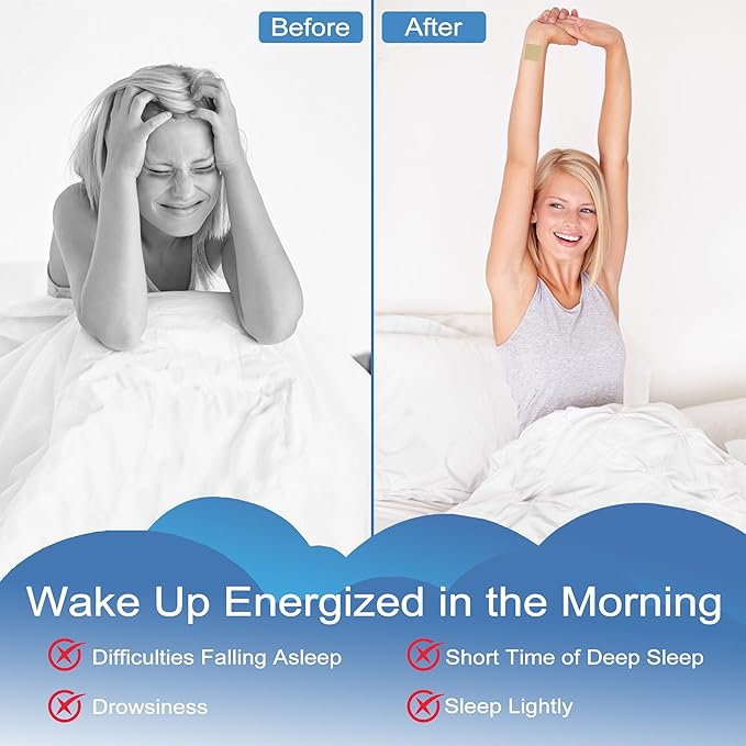 60 Patches Sleep Patches for Adults - Pure Plant Extract Sleeping Patch - Sleep Aids Without Side Effects - Enjoy Deep Sleep, Eliminate Groggy Mornings