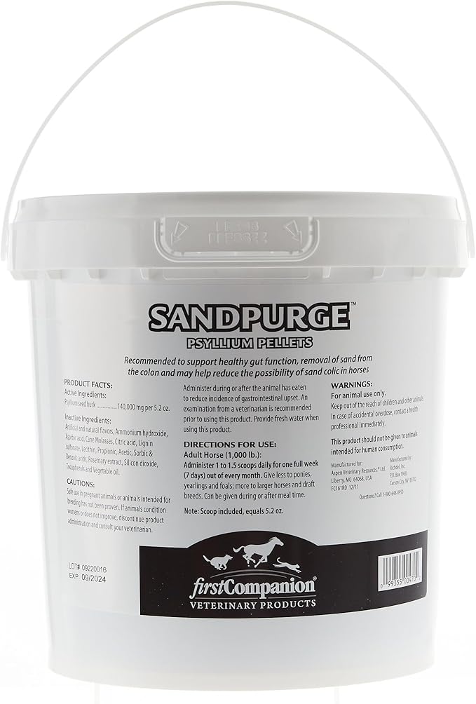 First Companion SandPurge Psyllium Pellets 10lb