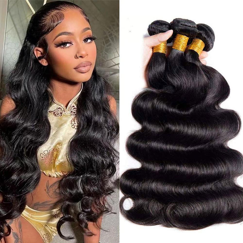12A Human Hair Bundles Body Wave 20 22 24 Inch 3 Bundles Brazilian Virgin Human Hair Body Wave Bundles 100% Unprocessed Human Ha