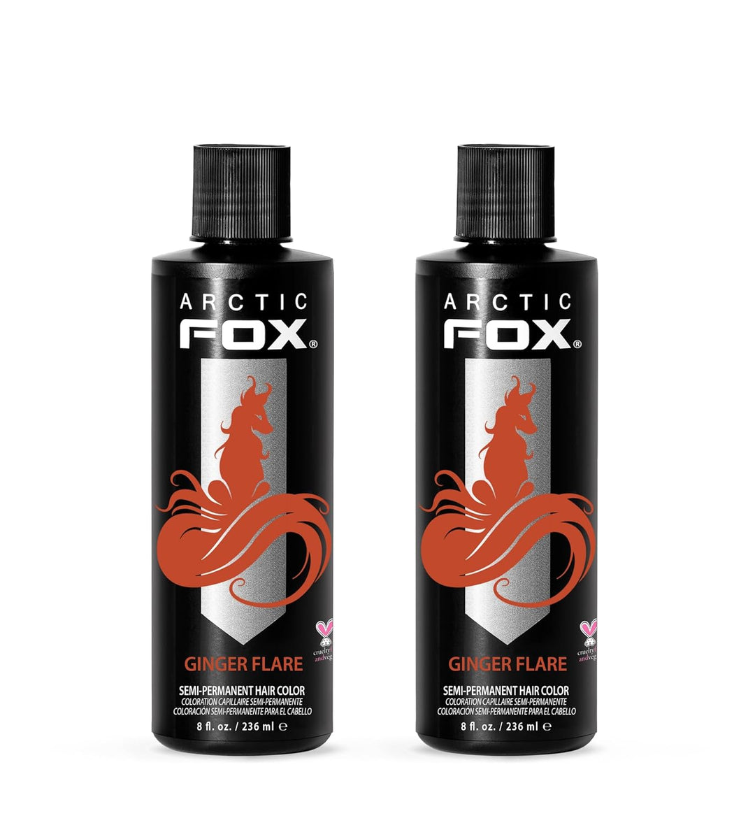 ARCTIC FOX Vegan Semi-Permanent Hair Color Dye | AURORA KISS 5.6 Fl Oz (2-Pack)