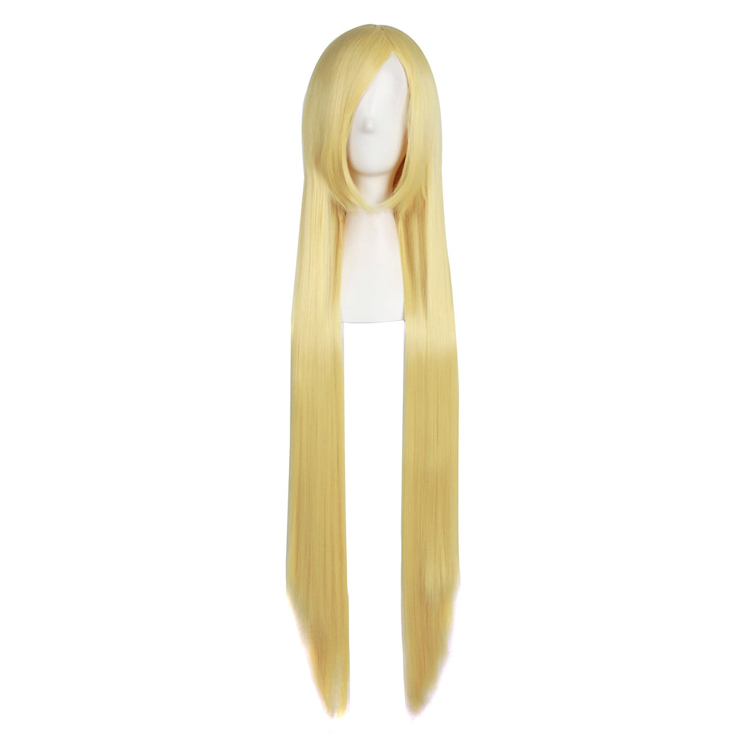 MapofBeauty 40'' 100cm Blonde Long Straight Cosplay Costume Wig Fashion Party Wig