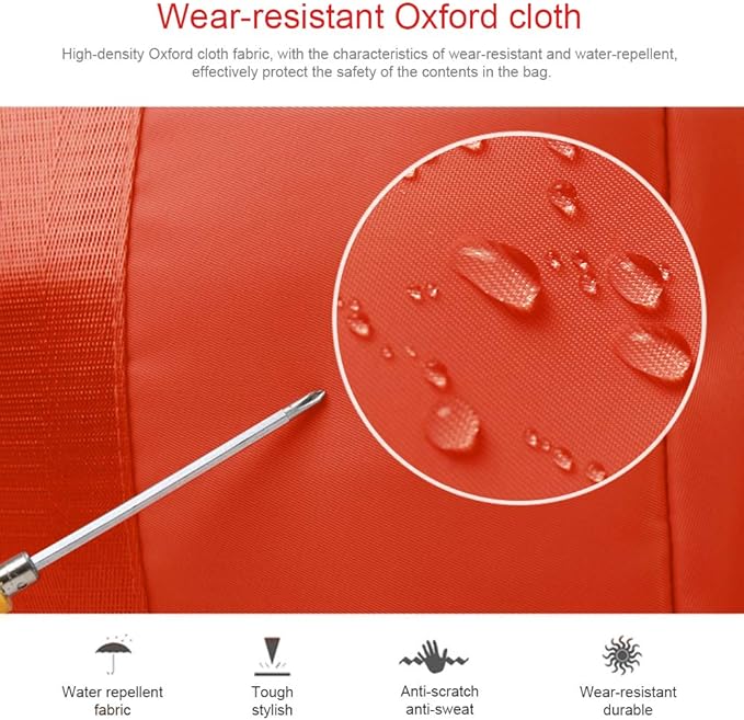 Blackwheel Sports Gym Bag With Shoe Bag Wet Bag Duffle Bag Waterproof Travel Bag for Women Cute Gym Bag Orange 29L