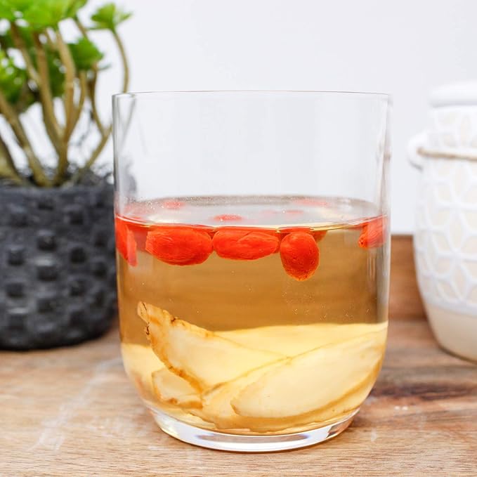 DOL American Ginseng Slices from Wisconsin (Sliced Ginseng Root Wisconsin Grown!Most People Use It to Make Ginseng Tea! Good for Health! 花旗参片/西洋参片 （Sliced Ginseng Root） 113g/Bag