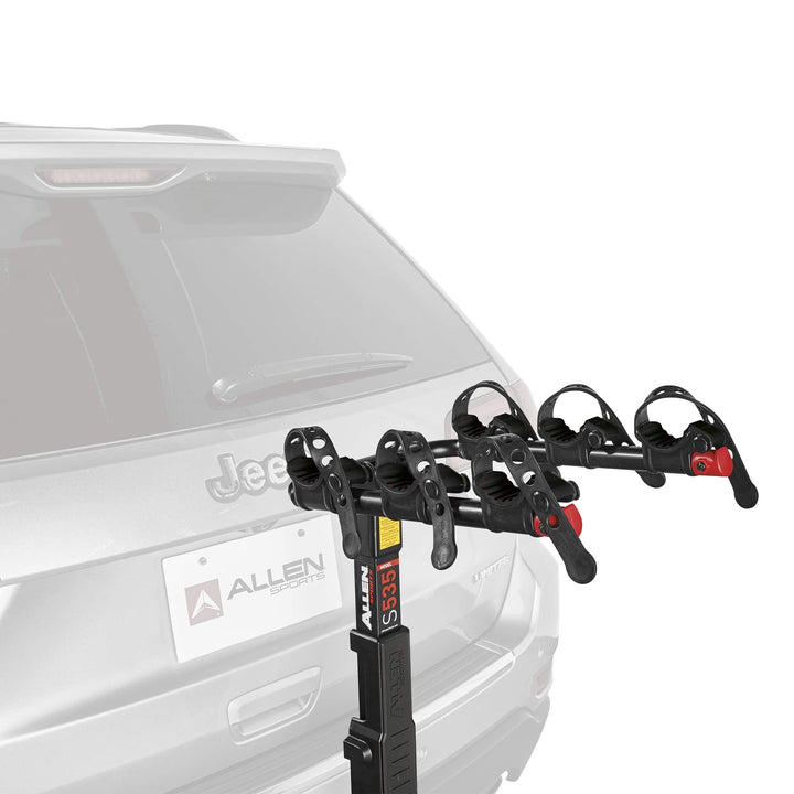 Allen Sports Premier Hitch Mounted 3-Bike Carrier, Model S535 , Black