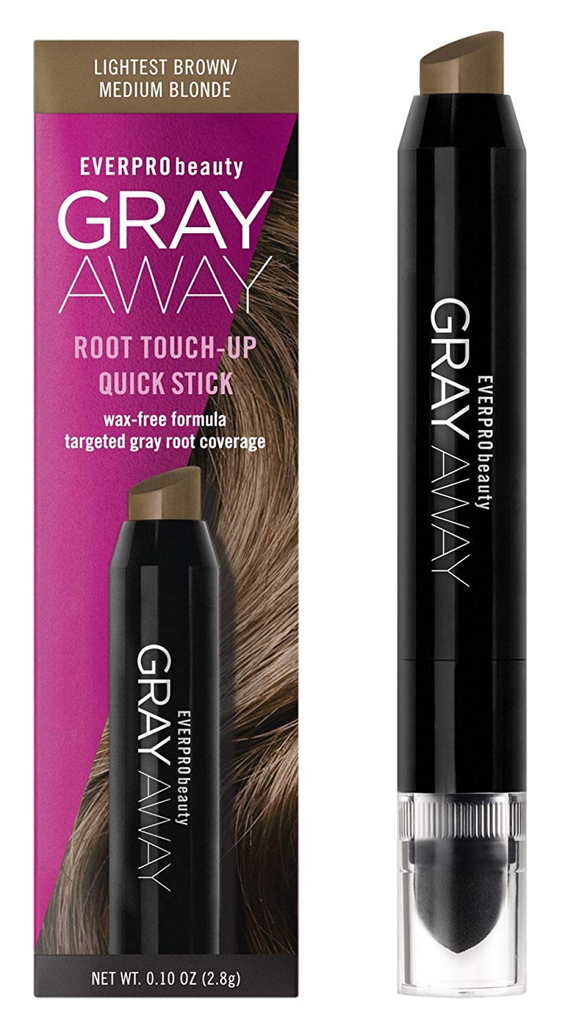 Everpro Gray Away Root Touchup Quick Stick Lightest Brown/Medium Blonde 0.10 Ounce (3Ml) (2 Pack)