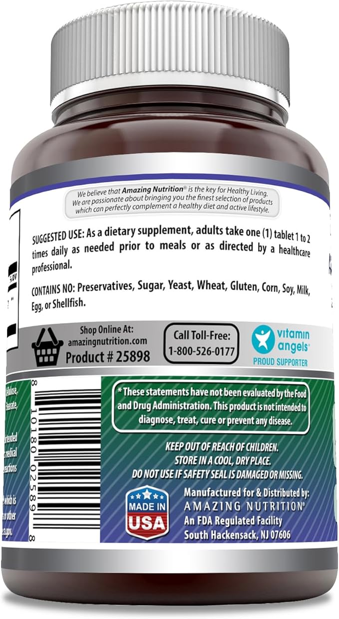 Amazing Formulas Tribulus Extract Supplement | 1000 Mg Per Serving | 180 Tablets | Non-GMO | Gluten Free | Made in USA