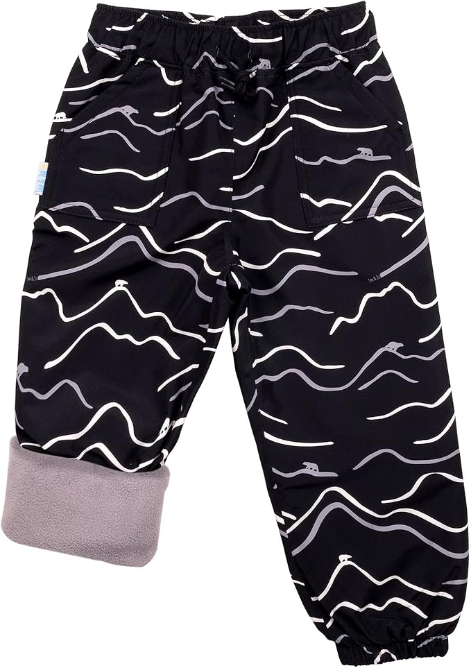 JAN & JUL Waterproof Fleece Lined Snow and Rain Pants for Toddlers and Kids