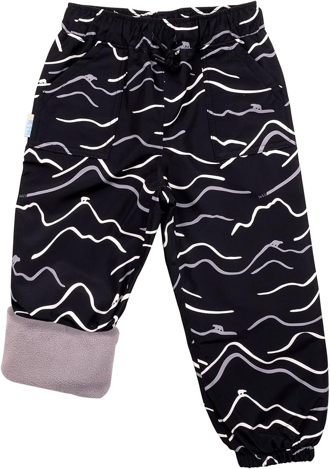 JAN & JUL Waterproof Fleece Lined Snow and Rain Pants for Toddlers and Kids
