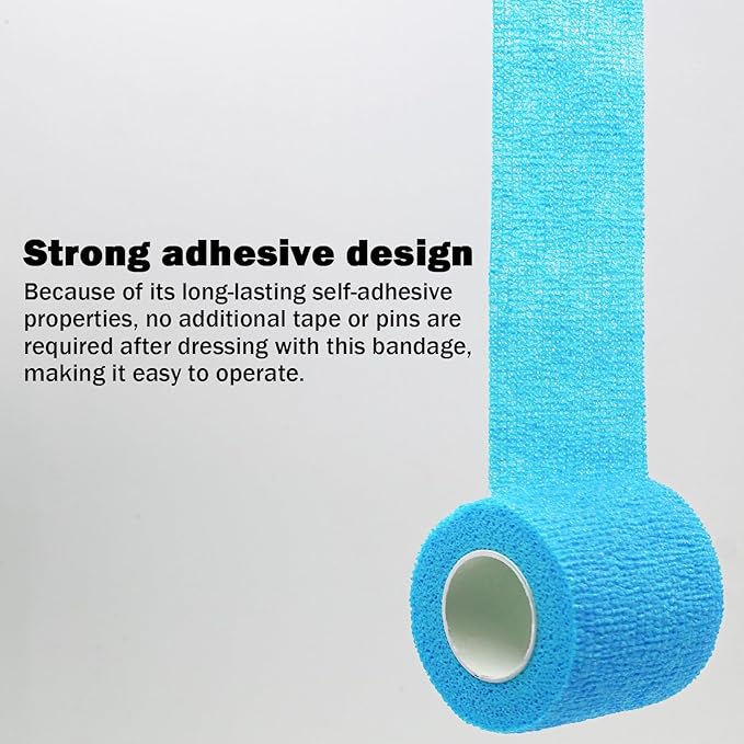 Bandages First Aid Tape Cohesive Bandage First Aid Bandages Cohesive Wrap Adhesive Bandage Self Adherent Cohesive Wrap Bandages Colorful Bandages (Mix6-A, 2-Inch)