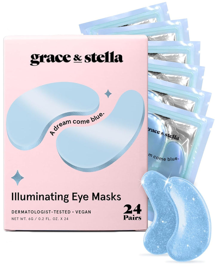 Under Eye Mask | Reduce Dark Circles & Puffiness | Vegan Gel Patches for Women