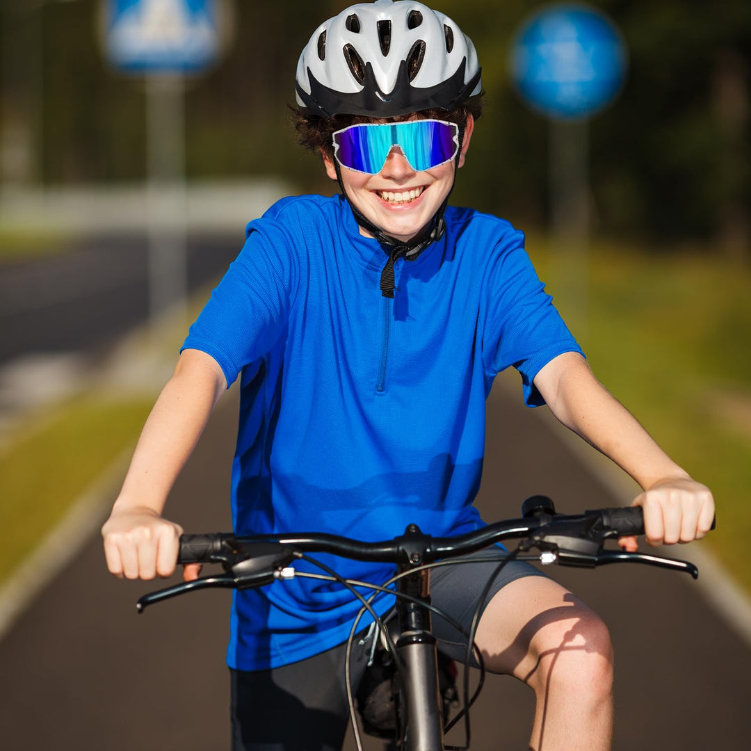 Youth Baseball Sunglasses For Boys Girls,UV400 Kids Sports Sunglasses,Cycling glasse Running Golf