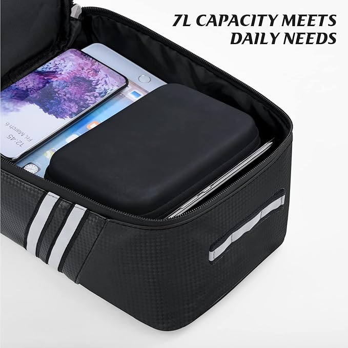 Bike Reflective Trunk Bags Waterproof Rear Rack Bag for Bicycle, 7L Capacity Insulated Storage Pannier Bag Bike Cargo Bag With Reflective Strips for Outdoor Travel Camping Picnic Commuter