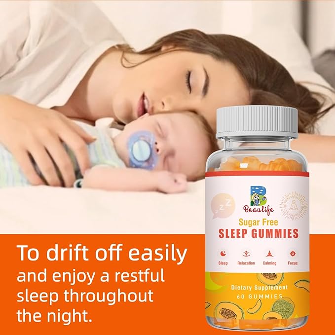 （2 Pack） 5 mg Melatonin Gummies, Sleep Support for Adults, Melatonin Supplements for Sleeping, 120 Cantaloupe Flavored