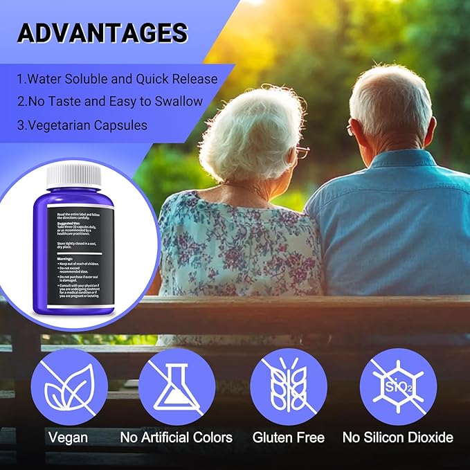 Benfotiamine 600mg Plus 20mg Vitamin B1 | 120 Veggie Capsules | Made in USA | 3rd Party Tested | Fat Soluble Essential Vitamin B1 Thiamine Supplement | Non-GMO | Gluten Free-Vegetarian Friendly