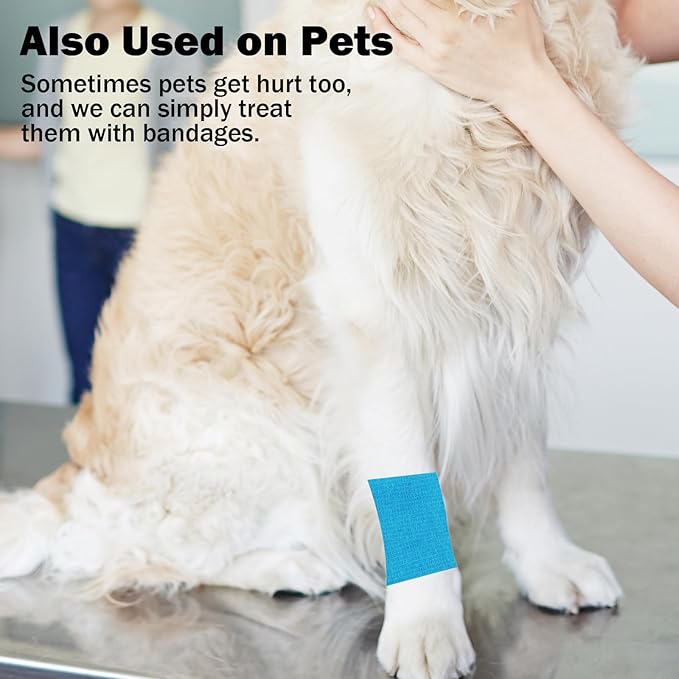 Bandages First Aid Tape Cohesive Bandage First Aid Bandages Cohesive Wrap Adhesive Bandage Self Adherent Cohesive Wrap Bandages Colorful Bandages (Mix6-A, 2-Inch)