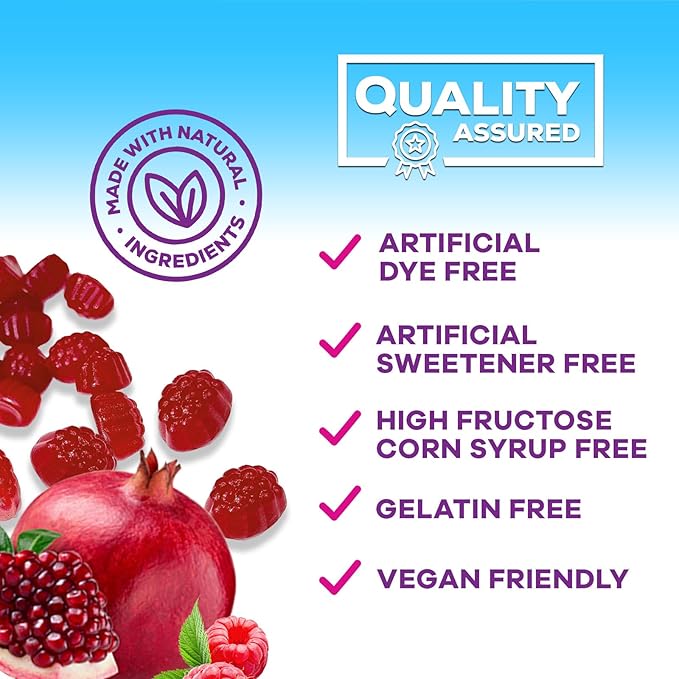 Magnesium Gummies Supplement - High Absorption Magnesium Citrate Supplement for Adults & Kids - Nature's Calm Magnesio Gummy Dietary Supplements for Bone, Muscle Health, Heart Support - 60 Gummies