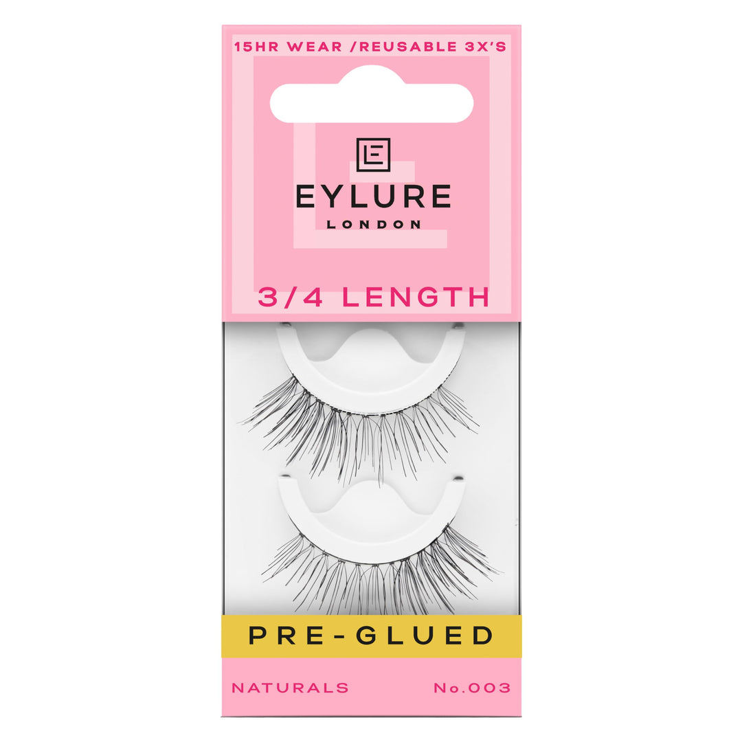 Eylure Pre-Glued Light & Wispy Eyelashes, Accents No. 003, Twin Pack