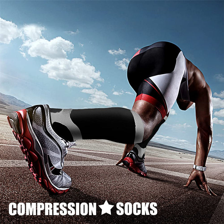 CHARMKING Compression Socks for Women & Men Circulation (3 Pairs) 15-20 mmHg is Best Athletic for Running, Flight Travel, Support, Cycling, Pregnant - Boost Performance, Durability (S/M, Multi 17)