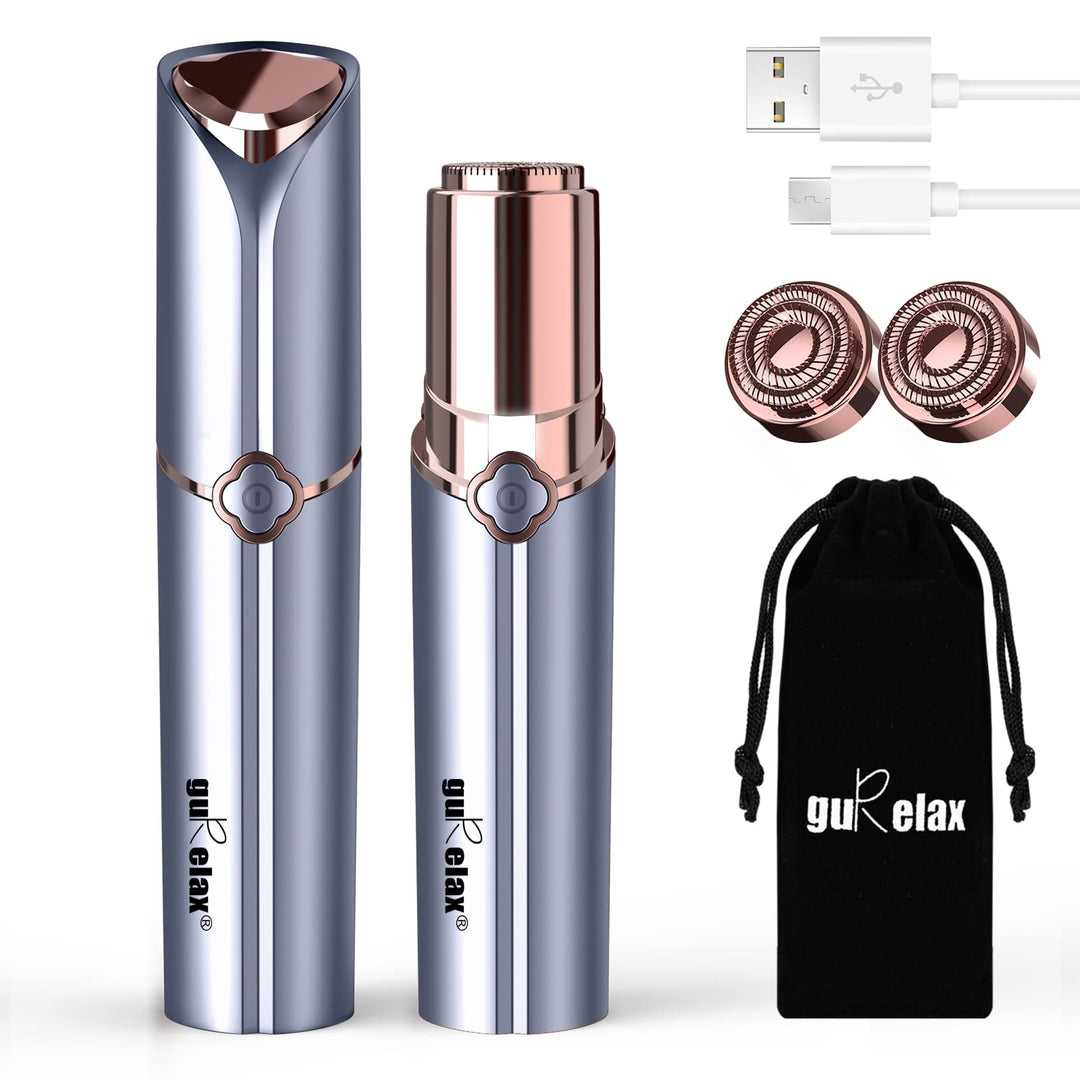 Face Razors For Women(2024), Gurelax Hair Remover For Face, Painless Facial Hair Removal For Women, Rechargeable Hair Removal De