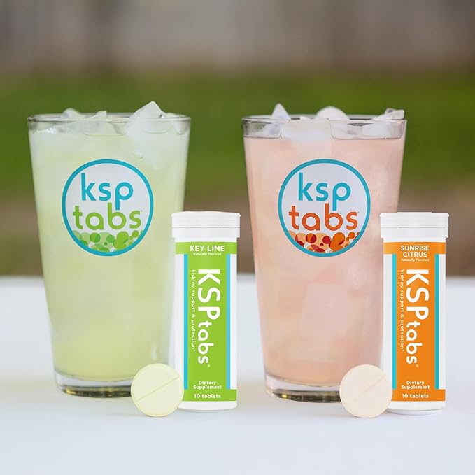 Key Lime All Natural Hydration & Kidney Health Supplement to Combat Calcium Oxalate Crystal Formation, 80 Tablets