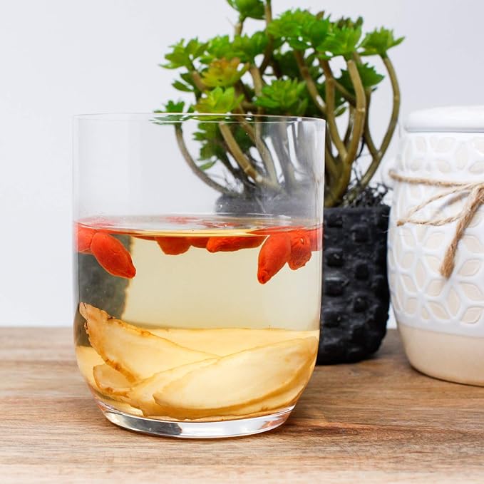 American Ginseng Slices from Wisconsin (Sliced Ginseng Root Wisconsin Grown!Most People Use It to Make Ginseng Tea! Good for Health! 多年生長 大切片 花旗參/西洋參-in Box (Large 8oz/Box-O)