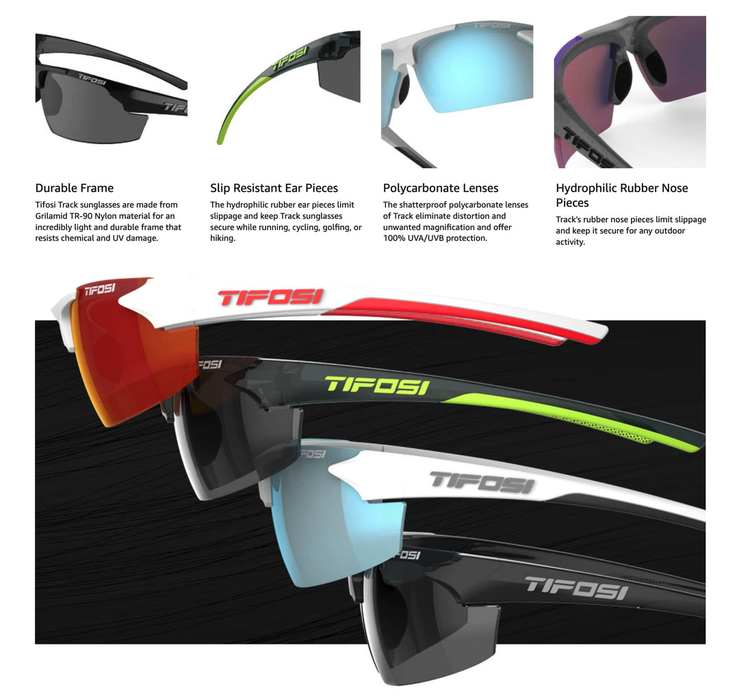 Tifosi Optics Track Sunglasses (Tortoise, Brown)