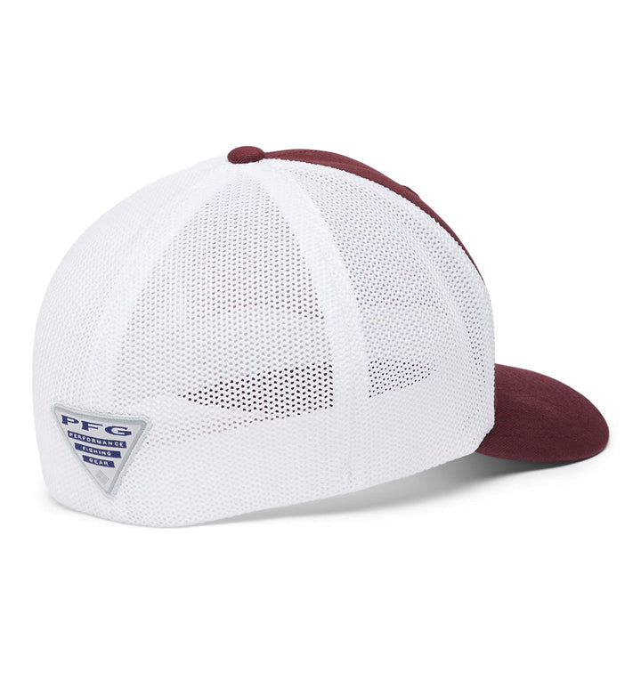 Columbia NCAA Virginia Tech Hokies Men's PFG Mesh Ball Cap Small/Medium, Small/Medium, VT - Deep Maroon