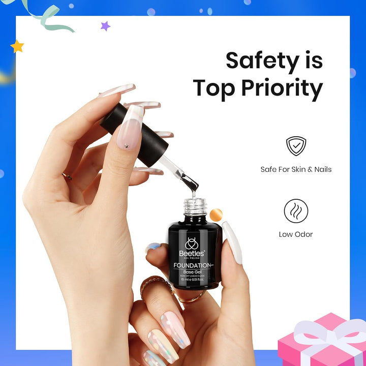 Beetles Gel Nail Polish Set | 3PCS 15ML | Long-Lasting Shine & Marble Effect