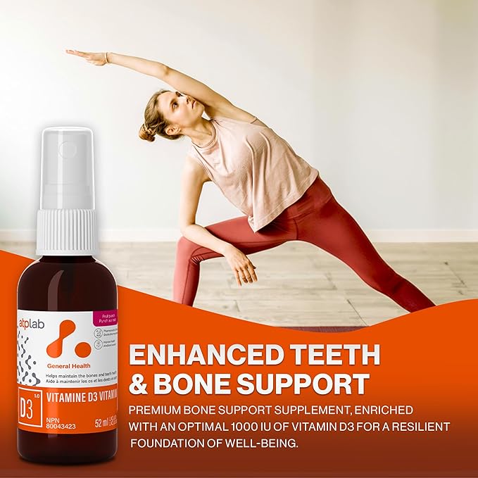 ATP LAB - Vitamin D3 - Vitamin D3 1000 IU Oral Spray 52 ML