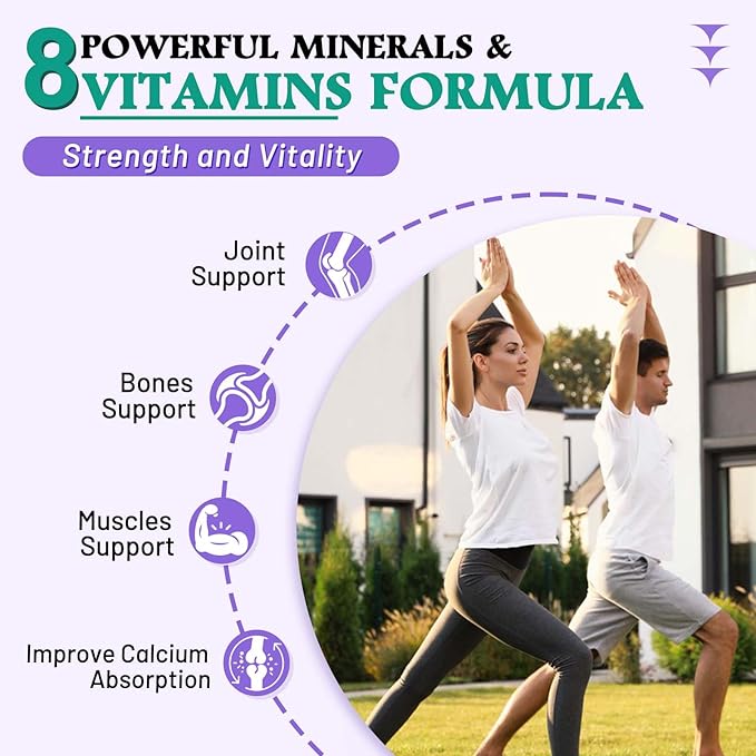 High Absorption Calcium Gummies, Sugar Free Calcium Magnesium Supplement with Potassium Vitamin D3 for B0ne & Teeth Strength, Muscle Function - Vegan, Elderberry Flavor 120 Cts