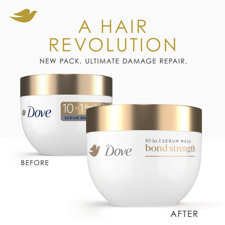 Dove Hair Mask Bond Strength for Chemically Damaged Hair with Bio-Protein Care Technology and Peptide Complex 9.2 Fl Oz