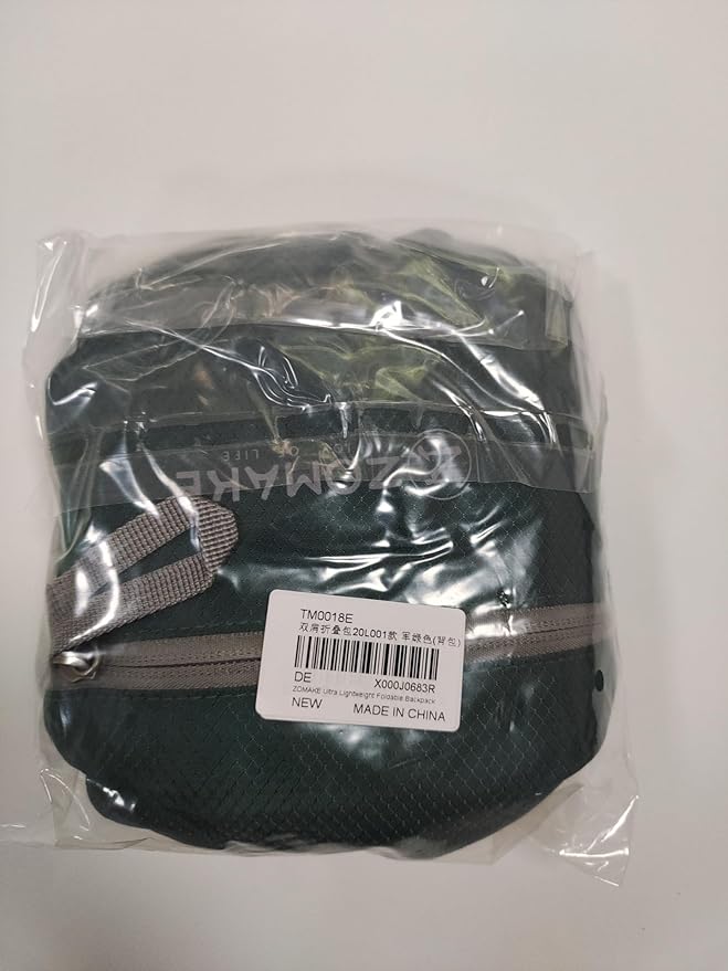 ZOMAKE Ultra Lightweight Hiking Backpack 20L, Packable Small Backpacks Water Resistant Daypack for Women Men(Dark Green)