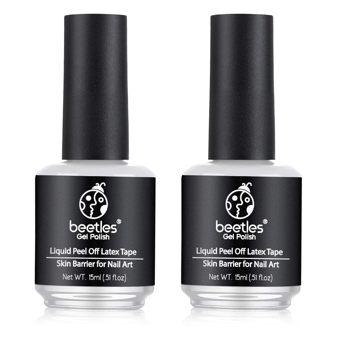 Beetles Gel Polish Latex Liquid Nail Simple Peel Off Cuticle Guard For Nail Polish Nail Art Liquid Latex Barrier Protector 2 * 1
