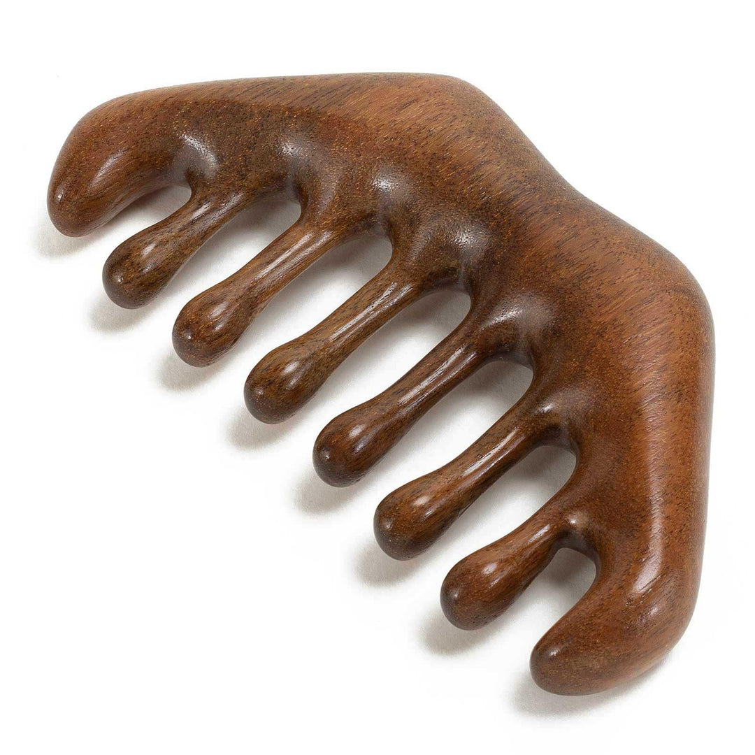 Moreinday Wooden Comb, Wooden Scalp Massager for Scalp Gua Sha Massage, Loc Comb for Sisterlocks