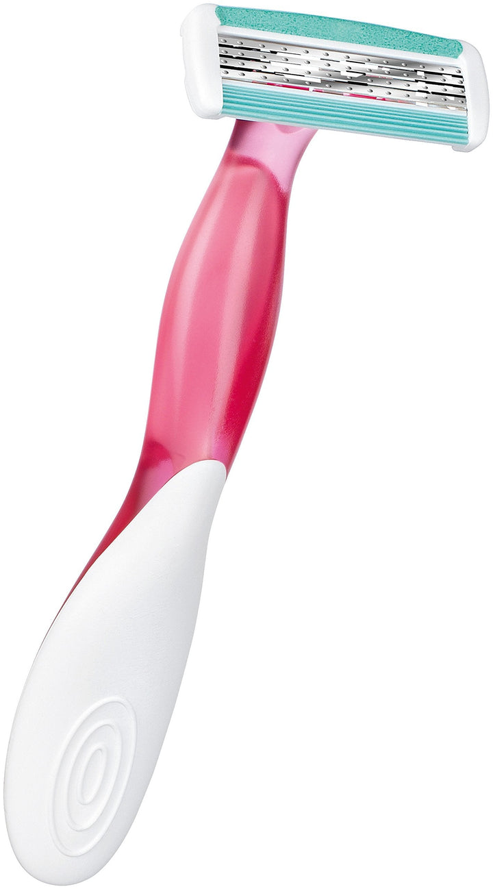 BIC Soleil Bella Colours 4-Blade Lady Razors - Pack of 3 - Spring Mounted Blades with Pivoting Head for Ultra Smooth Shave