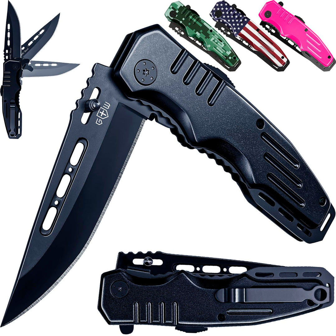 Dad Birthday Gift - Best Father's Day Gifts - Cool Pocket & Folding knife Presents for Dads - Gift for Men Father Boyfriend Husband - Mens Gifts - Mens Birthday Gift Ideas 6681 G