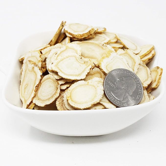 DOL American Ginseng Slices from Wisconsin (Sliced Ginseng Root Wisconsin Grown!Most People Use It to Make Ginseng Tea! Good for Health! 多年生長 大切片 花旗參/西洋參-in Box (Large 8oz/Box-C)