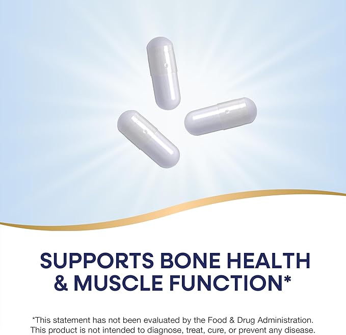 Nature's Way Calcium & Magnesium Mineral Complex, Supports Bone Health & Muscle Function,* 750 mg per 3-Capsule Serving, 250 Capsules (Packaging May Vary)