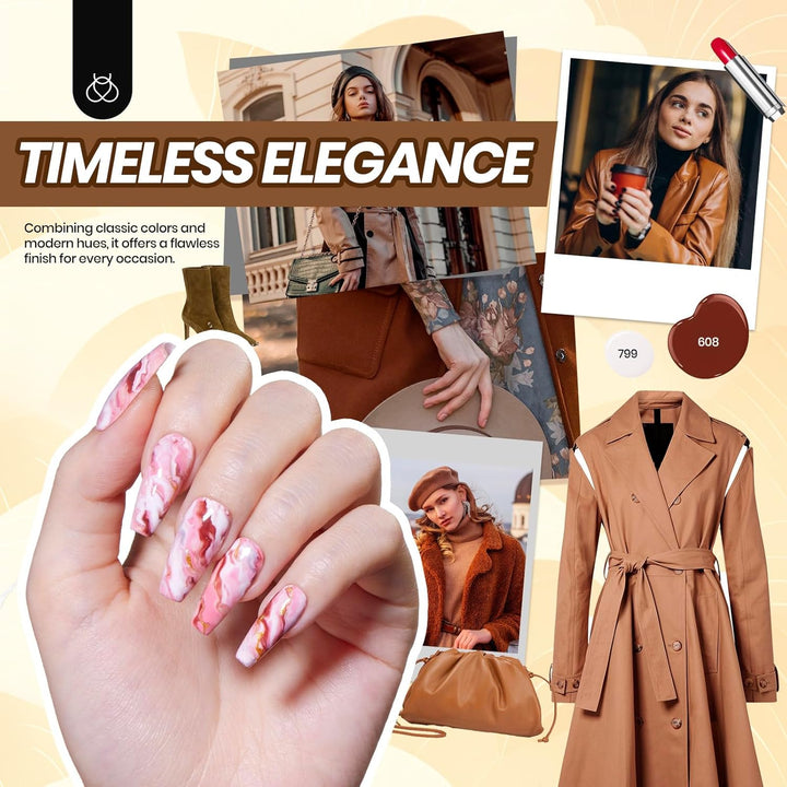 45 Colors Gel Nail Polish Kit | UV Light & Nail Tools | Travel-Friendly Gift for Women