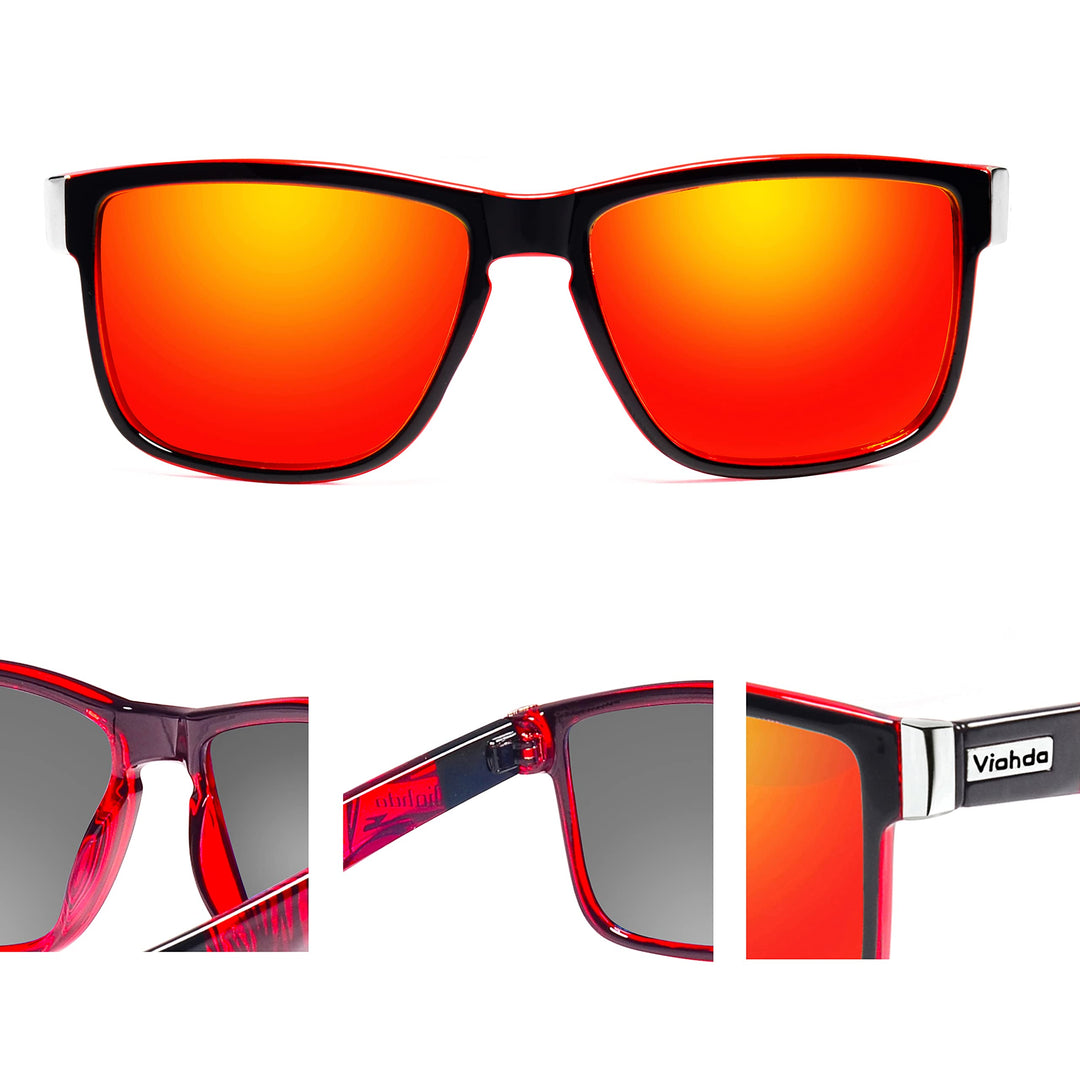 VIAHDA Polarized Sports Sunglasses for Man Cycling Running Fishing Golf Sun glasses Women HD6009