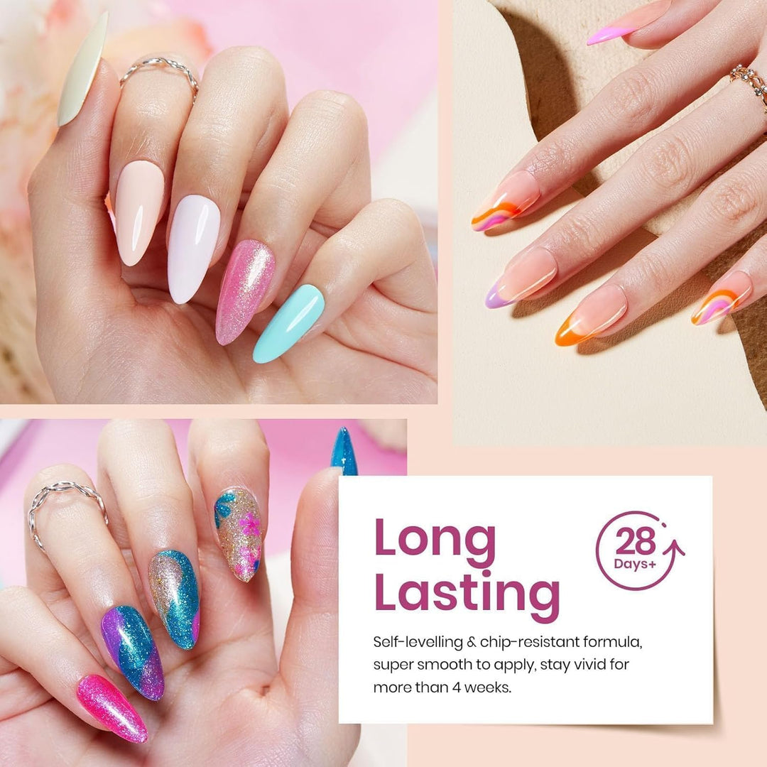 45 Colors Gel Nail Polish Kit | UV Light & Nail Tools | Travel-Friendly Gift for Women