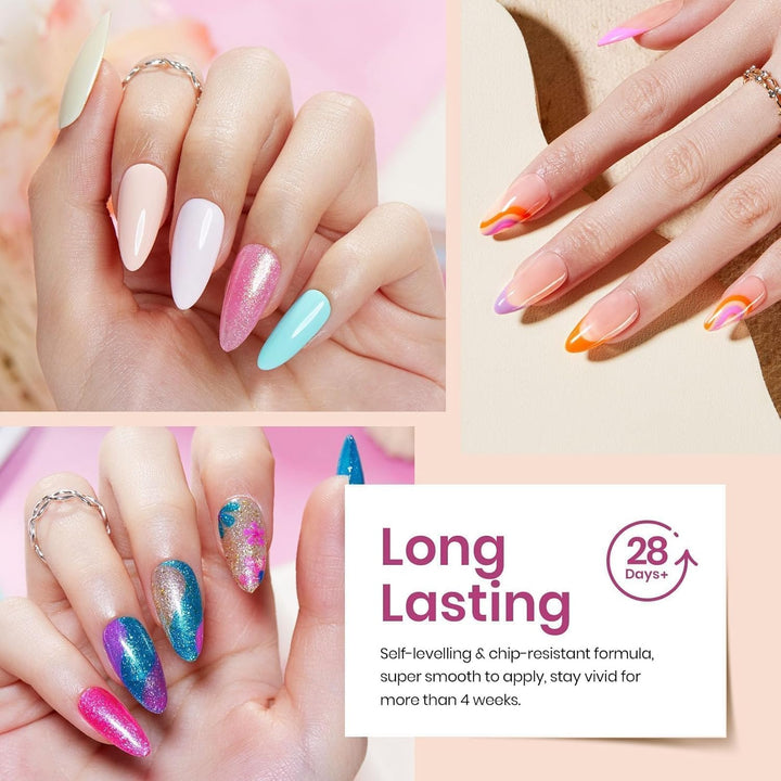 45 Colors Gel Nail Polish Kit | UV Light & Nail Tools | Travel-Friendly Gift for Women