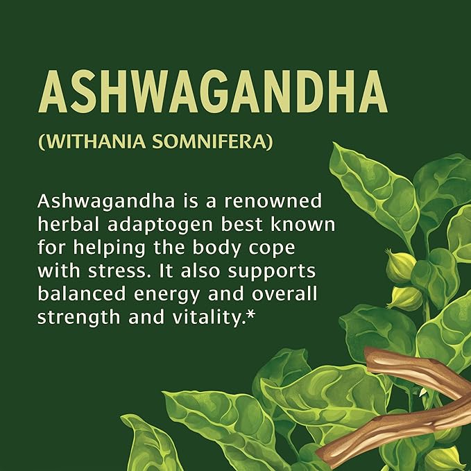 Banyan Botanicals 1000mg Ashwagandha Tablets – Organic Ashwagandha Root – Renowned Herbal Adaptogen for Energy Support and Stress Support* – 90 Tablets – Non-GMO Sustainably Sourced Vegan