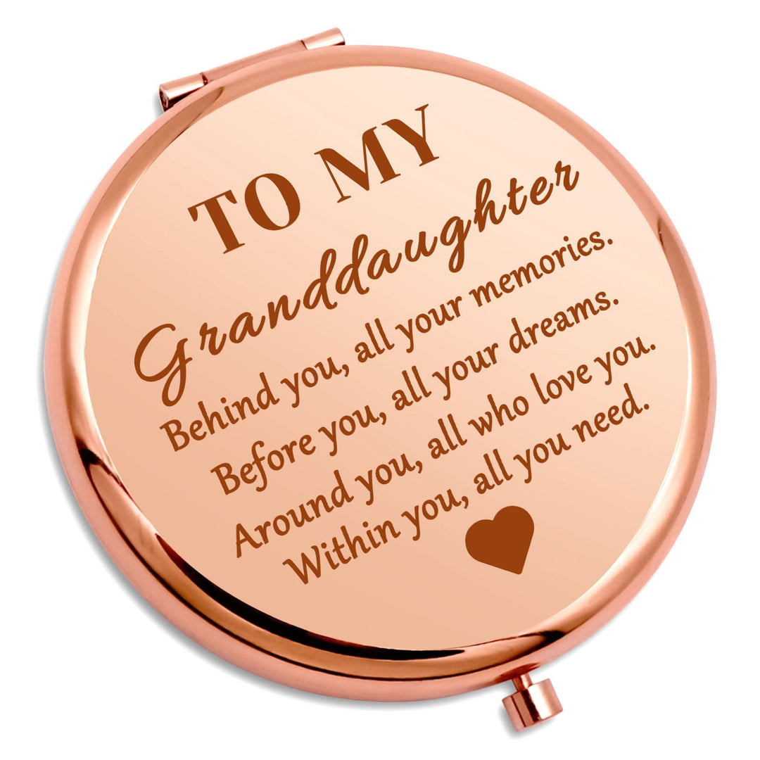 Granddaughter Gifts For Girls Inspirational Compact Mirror Granddaughter Gifts From Grandma Grandpa Compact Makeup Mirror Encour