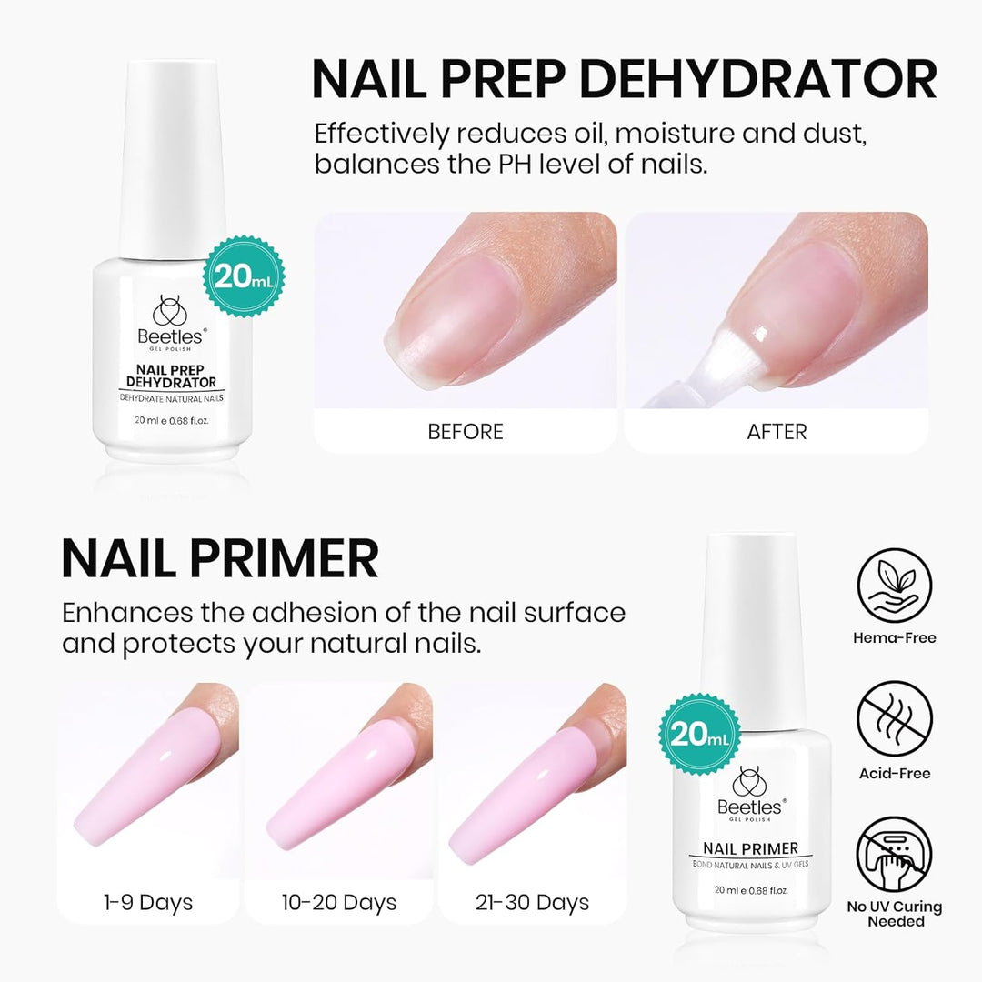 Beetles 15ml Nail Dehydrator & Primer | Acid-Free, Hema-Free, Fast Dry