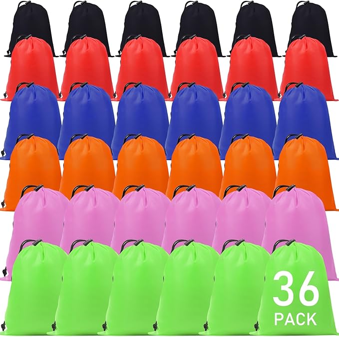 iMucci Upgrade Waterproof Drawstring Bag Sack Nylon Bag Ditty Bag for Gym Traveling, Hiking, Yoga, Shopping